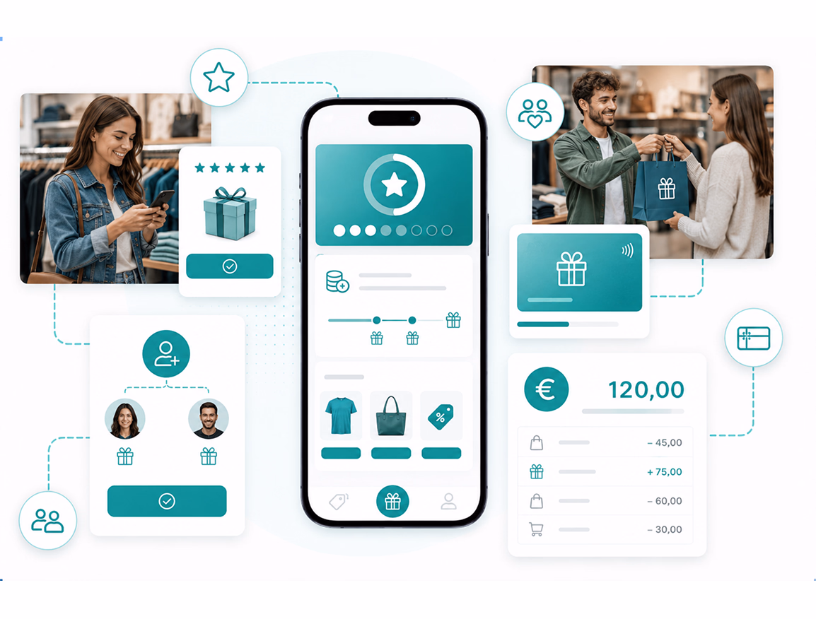 Programme de fidélité Sliderz : carte dématérialisée, points cumulés et récompenses clients